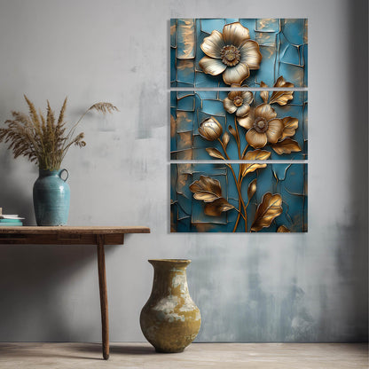 Abstract Floral Wall Art Canvas For Home Décor Office Living Room