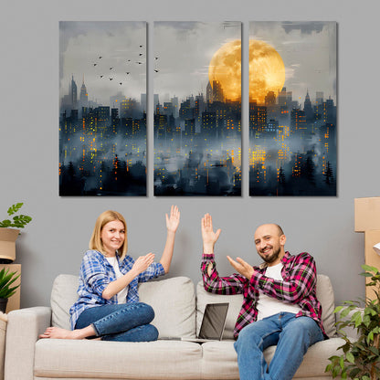 City View Wall Art Canvas For Living Room