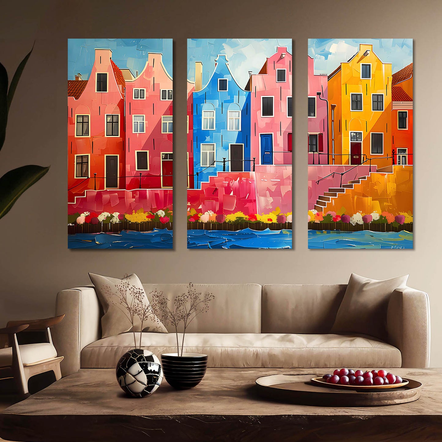 City View Wall Art Canvas For Living Room