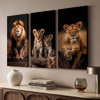 Lion Wall Art Canvas For Living Room