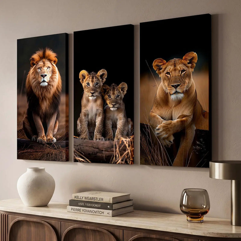 Lion Wall Art Canvas For Living Room