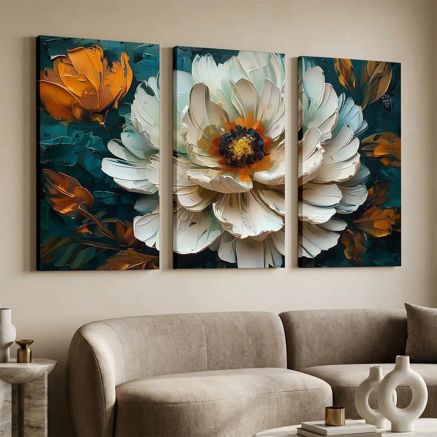 Floral Canvas For Home Décor And Living Room