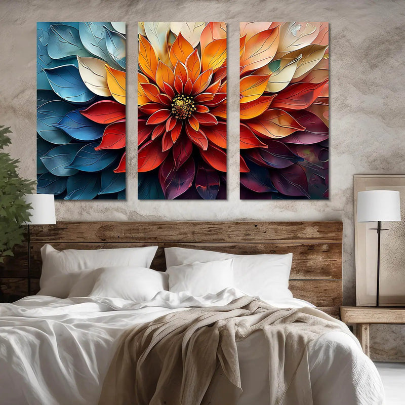 Vibrant Floral Art Canvas Print For Home Décor And Living Room