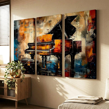 Musical Instrument Piano Canvas Print For Home Décor And Living Room