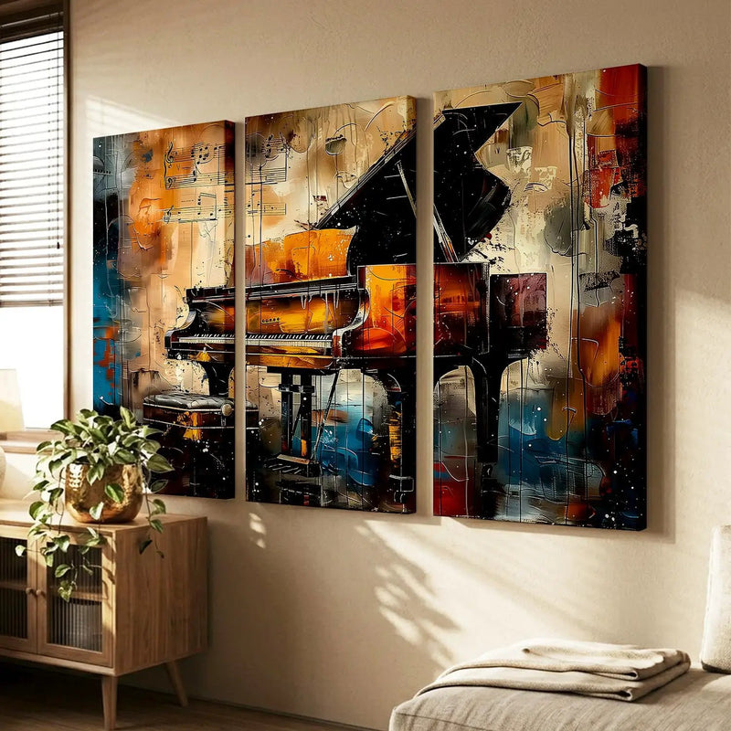 Musical Instrument Piano Canvas Print For Home Décor And Living Room