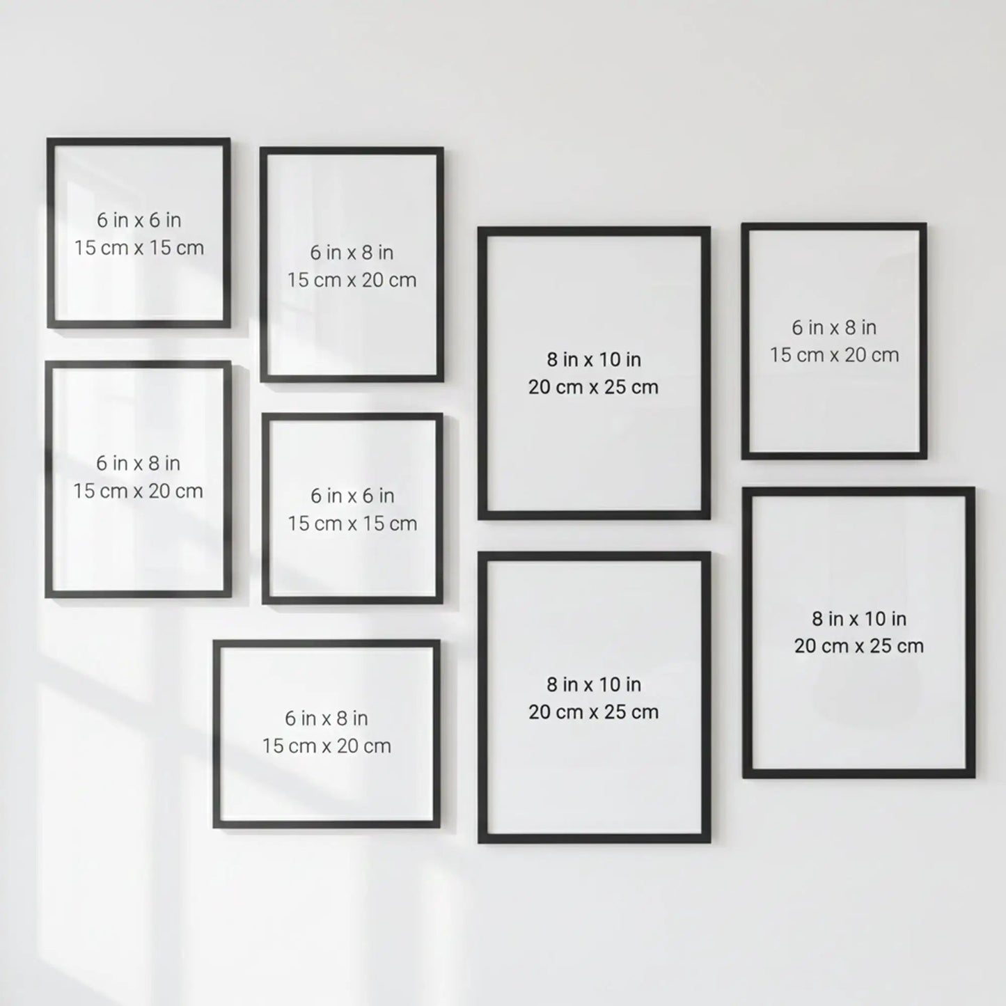 Photo Frame For Wall decoration | Wooden Frames For living room Office | Aesthetic Frames For Wall Decor Gifts | Photo frame for Home Decor Bedroom | Set of 9