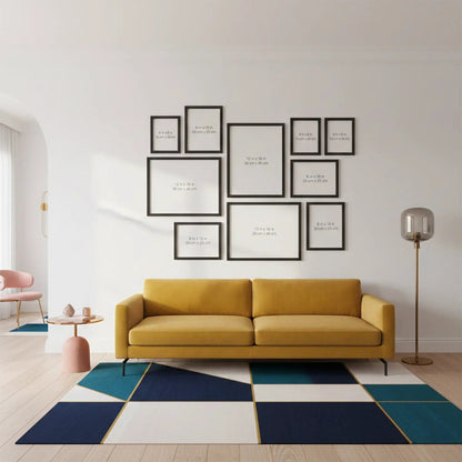 Photo Frame For Wall Decor | Collage Picture Frames For Wall Decor | Aesthetic Rectangular Photo Frames For Home Decor Office Livingroom Bedroom | Set of 10