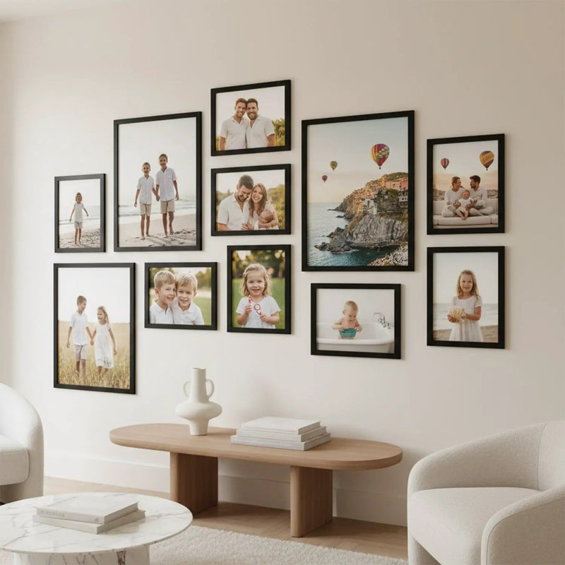 Photo Frame For Wall Decor | Collage Picture Frames For Wall Decor | Aesthetic Rectangular Photo Frames For Home Decor Office Livingroom Bedroom | Set of 11