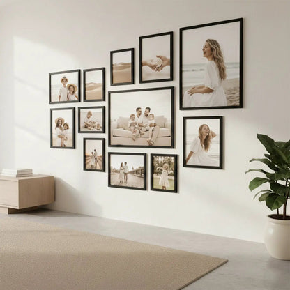 Photo Frame For Wall | Aesthetic Collage Picture Frames For Wall Decor | Rectangular Photo Frames For Home Decor Office Livingroom Bedroom | Set of 12