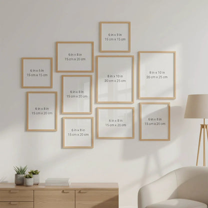 Photo Frame For Wall | Aesthetic Collage Picture Frames For Wall Decor | Rectangular Photo Frames For Home Decor Office Livingroom Bedroom | Set of 10