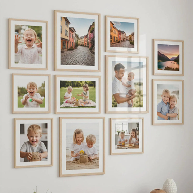 Photo Frame For Wall decoration | Wooden Frames For living room Office | Aesthetic Frames For Wall Decor Gifts | Photo frame for Home Decor Bedroom | Set of 11