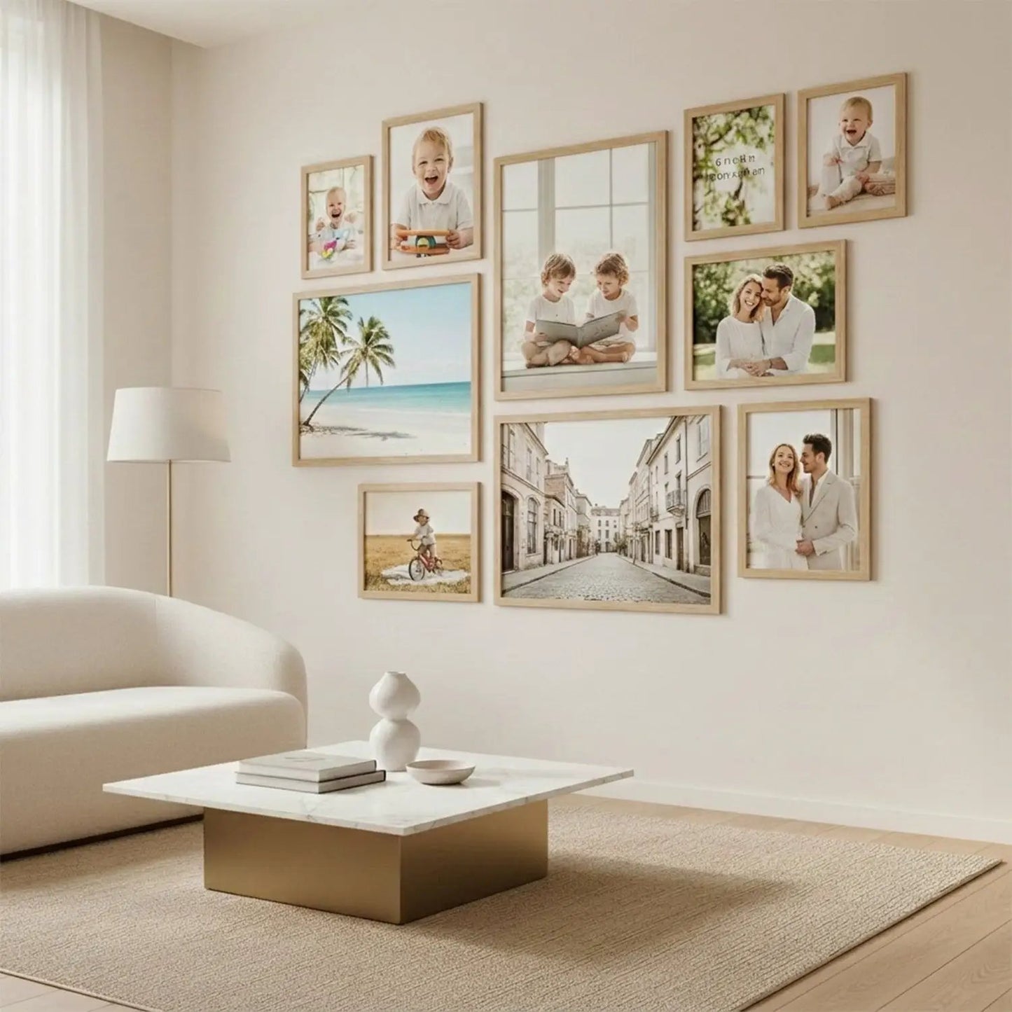 Photo Frame For Wall Decor | Collage Picture Frames For Wall Decor | Aesthetic Rectangular Photo Frames For Home Decor Office Livingroom Bedroom | Set of 10