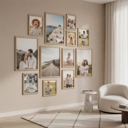 Photo Frame For Wall | Aesthetic Collage Picture Frames For Wall Decor | Rectangular Photo Frames For Home Decor Office Livingroom Bedroom | Set of 12
