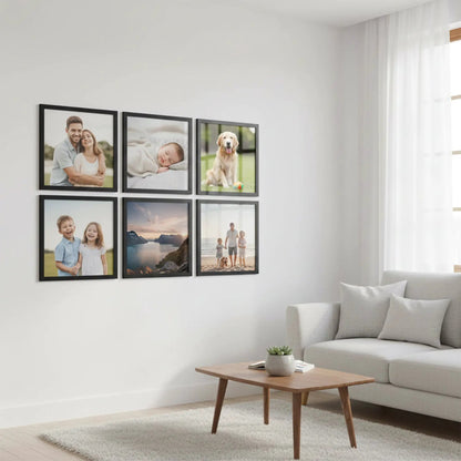 Photo Frame For Wall | Aesthetic Collage Picture Frames For Wall Decor | Rectangular Photo Frames For Home Decor Office Livingroom Bedroom | Pack of 6