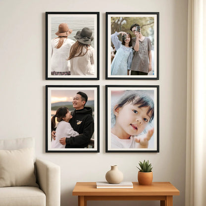 Photo Frame For Wall | Aesthetic Collage Picture Frames For Wall Decor | Rectangular Photo Frames For Home Decor Office Livingroom Bedroom | Set of 4