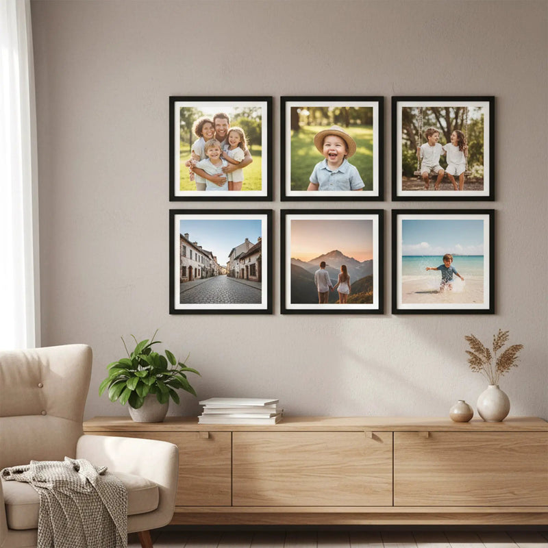 Photo Frame For Wall | Aesthetic Collage Picture Frames For Wall Decor | Rectangular Photo Frames For Home Decor Office Livingroom Bedroom | Pack of 6
