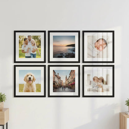 Photo Frame For Wall | Aesthetic Collage Picture Frames For Wall Decor | Rectangular Photo Frames For Home Decor Office Livingroom Bedroom | Pack of 6
