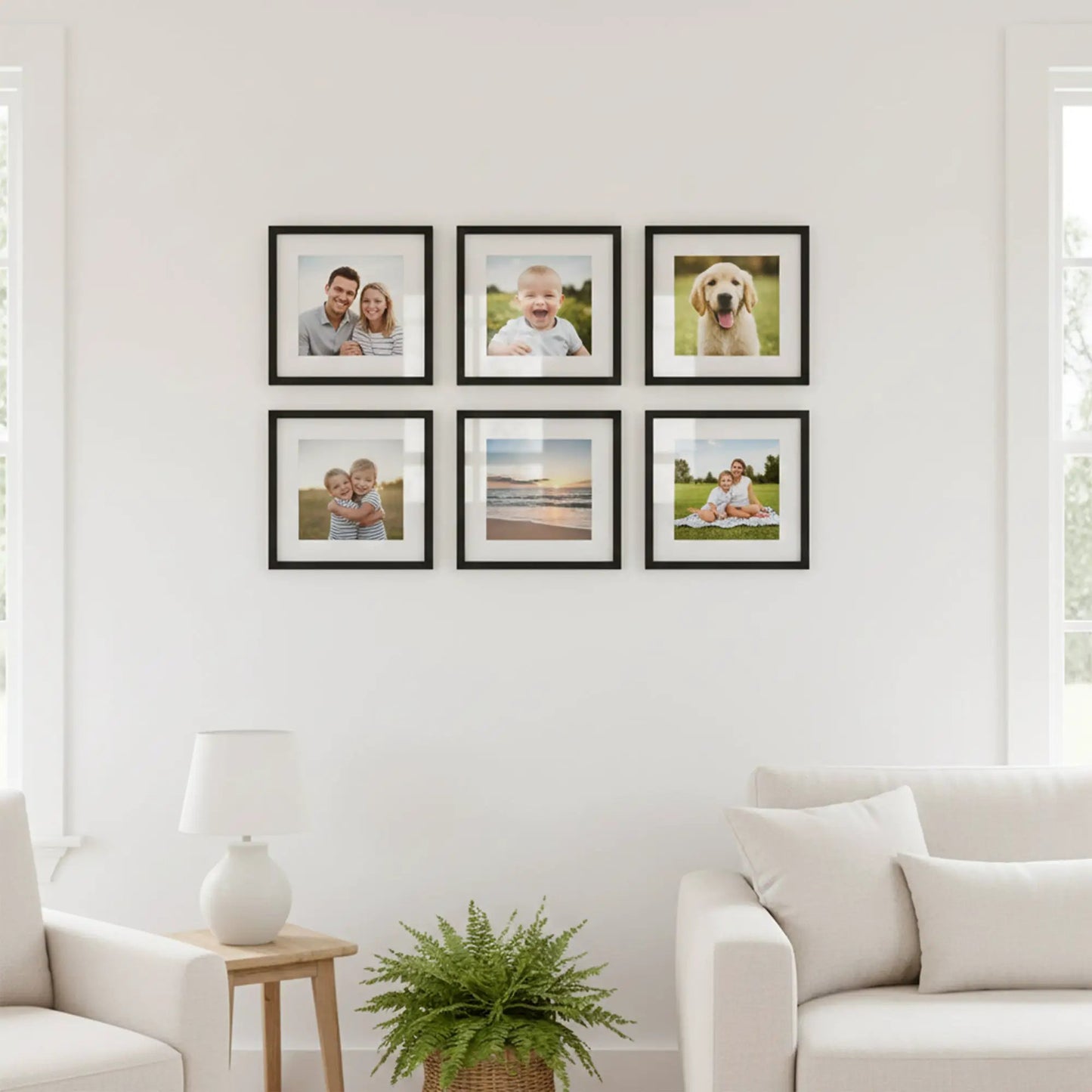 Photo Frame For Wall | Aesthetic Collage Picture Frames For Wall Decor | Rectangular Photo Frames For Home Decor Office Livingroom Bedroom | Pack of 6