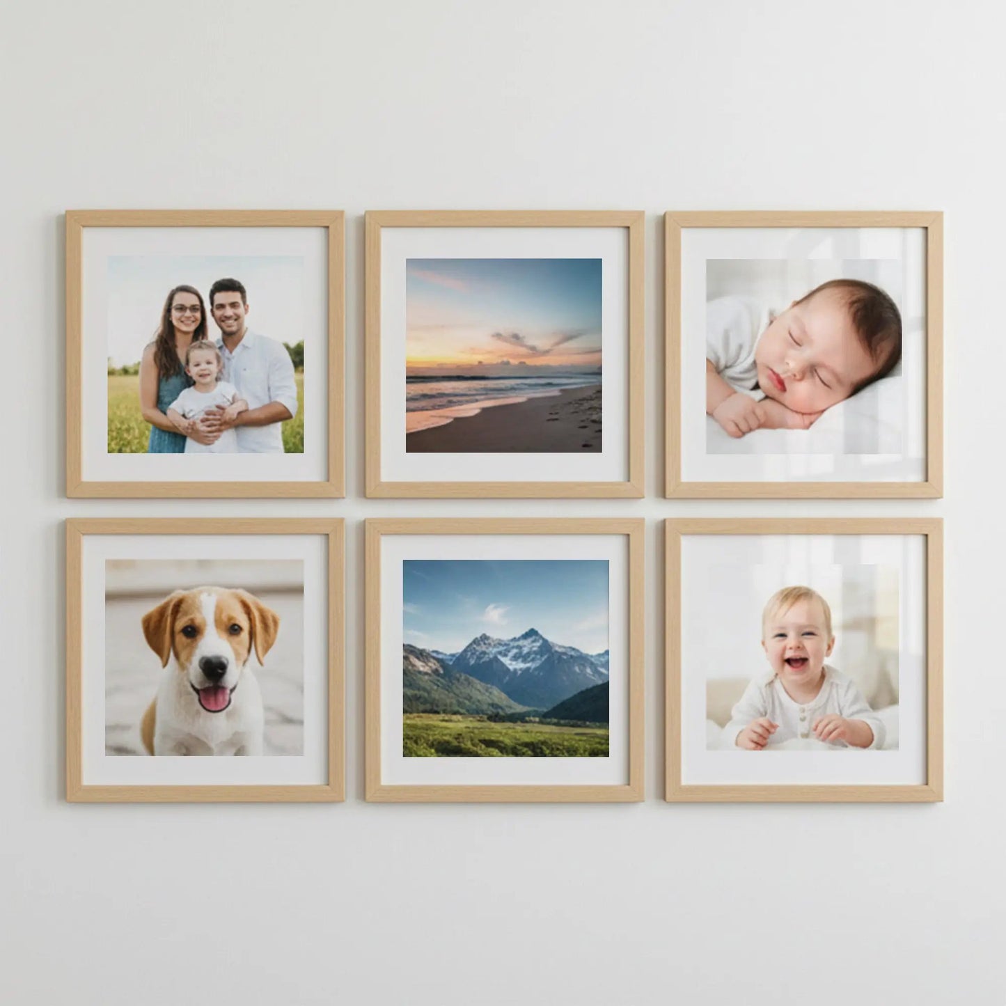Photo Frame For Wall | Aesthetic Collage Picture Frames For Wall Decor | Rectangular Photo Frames For Home Decor Office Livingroom Bedroom | Pack of 6