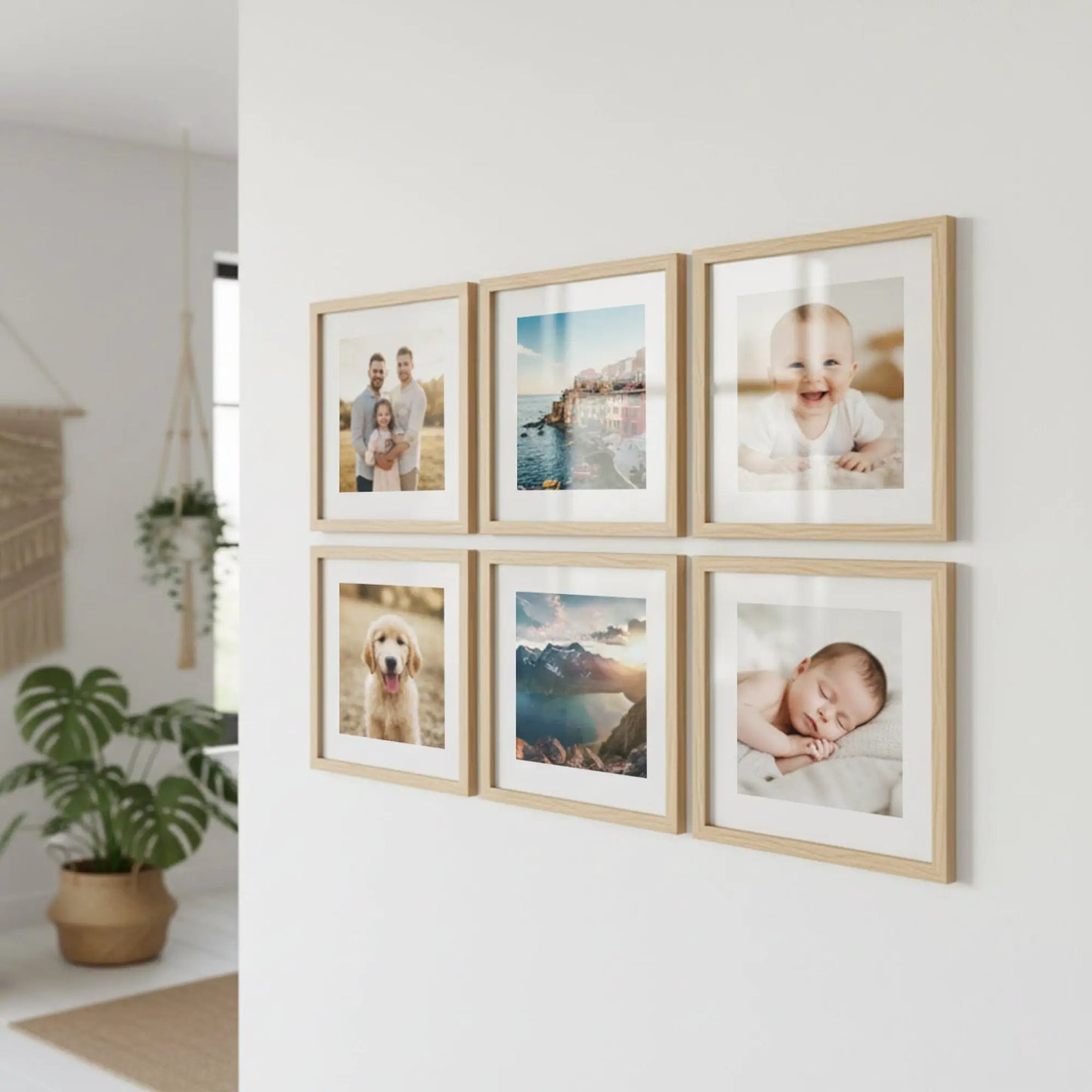 Photo Frame For Wall | Aesthetic Collage Picture Frames For Wall Decor | Rectangular Photo Frames For Home Decor Office Livingroom Bedroom | Pack of 6