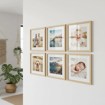 Photo Frame For Wall | Aesthetic Collage Picture Frames For Wall Decor | Rectangular Photo Frames For Home Decor Office Livingroom Bedroom | Pack of 6