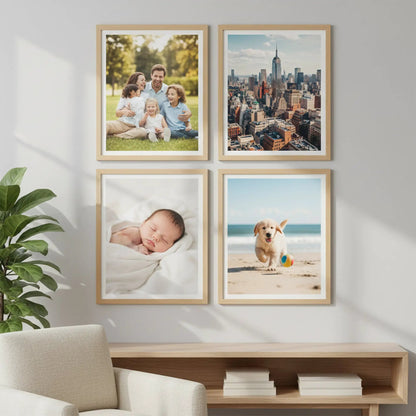 Photo Frame For Wall | Aesthetic Collage Picture Frames For Wall Decor | Rectangular Photo Frames For Home Decor Office Livingroom Bedroom | Set of 4