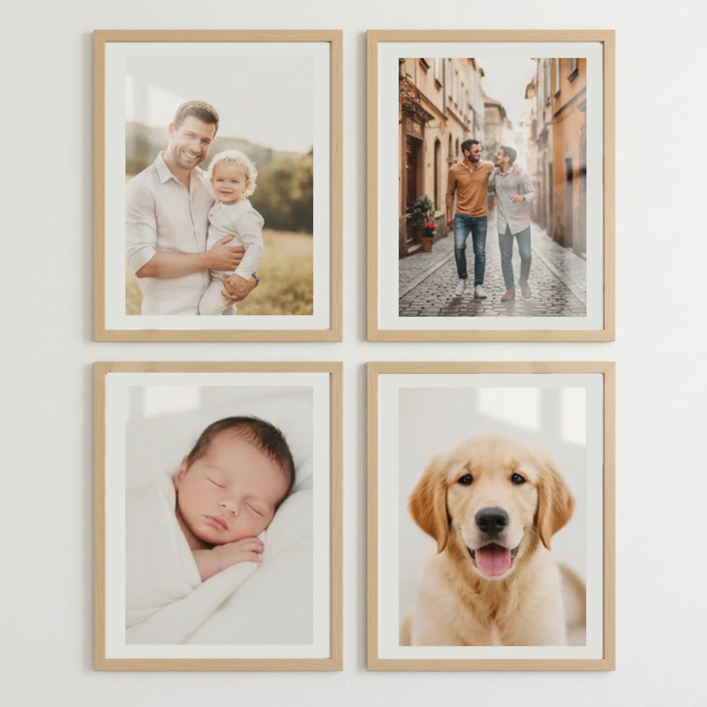 Photo Frame For Wall | Aesthetic Collage Picture Frames For Wall Decor | Rectangular Photo Frames For Home Decor Office Livingroom Bedroom | Set of 4