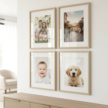 Photo Frame For Wall | Aesthetic Collage Picture Frames For Wall Decor | Rectangular Photo Frames For Home Decor Office Livingroom Bedroom | Set of 4