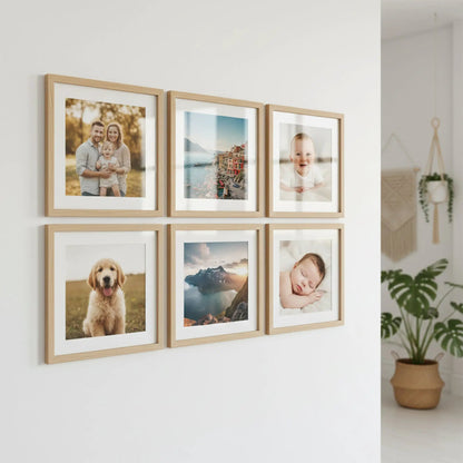 Photo Frame For Wall | Aesthetic Collage Picture Frames For Wall Decor | Rectangular Photo Frames For Home Decor Office Livingroom Bedroom | Pack of 6