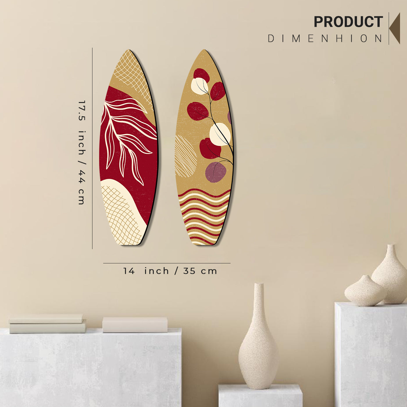 Modern Art Nature Inspired Wall Hangings for Wall Decoration - MDF Wood Wall Hangings-Kotart