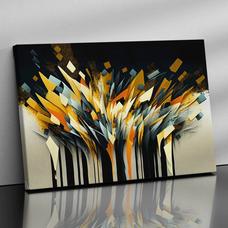 Modern Art Canvas Painting - Vibrant Abstract Art Canvas for Living Room Wall Decor-Kotart
