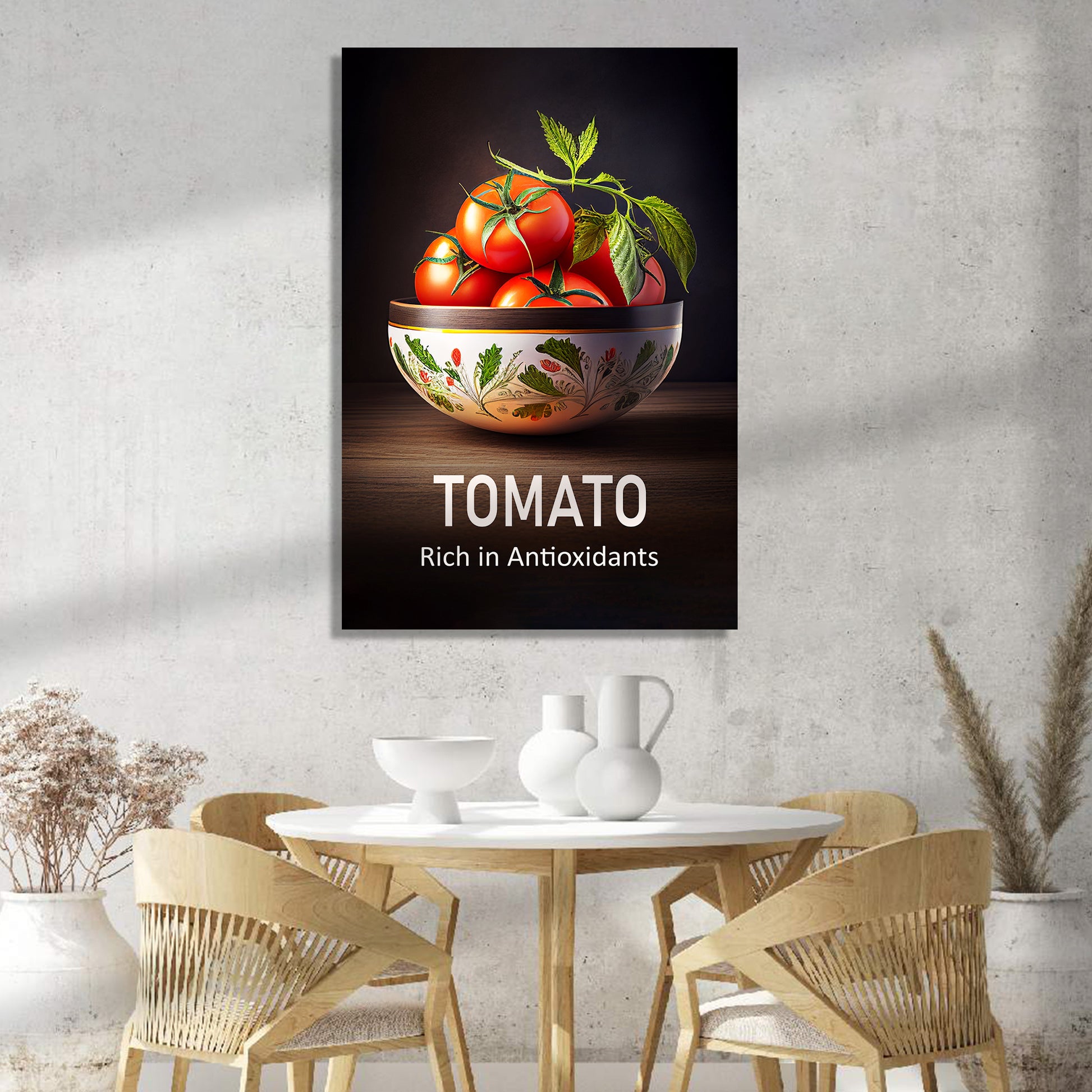 Canvas Paintings for Restaurant Kitchen Cafe Wall decor - Tomato Picture Canvas Frame-Kotart