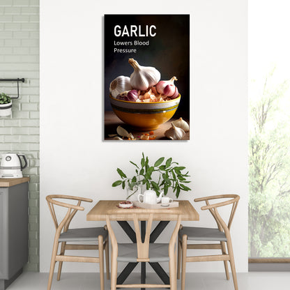 Garlic Canvas Paintings for Restaurant Kitchen Cafe Wall Decor-Kotart