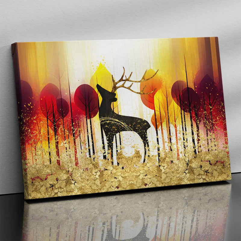 Modern Art Canvas for Wall Decor - Beautiful deer Art Canvas Painting-Kotart