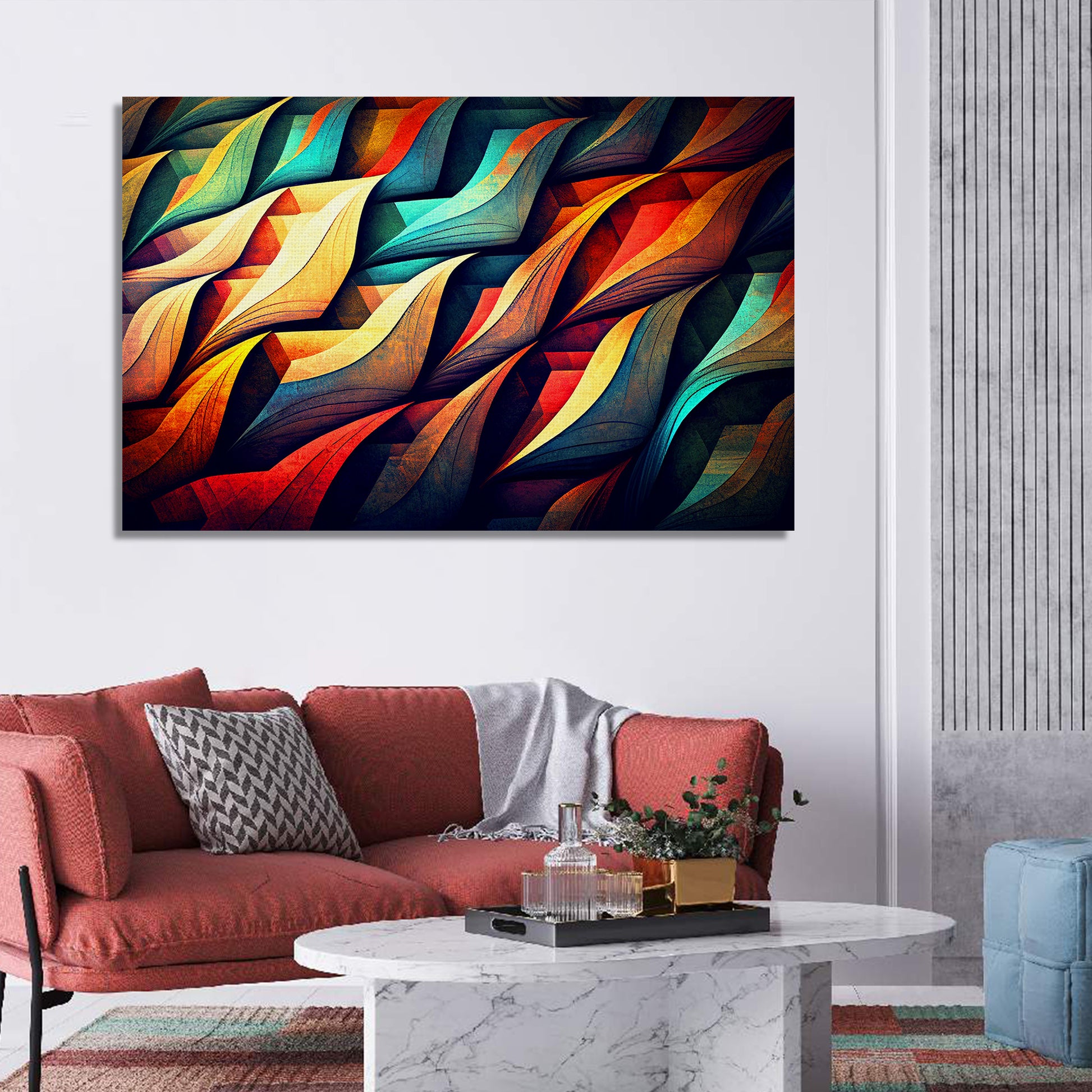 Modern Abstract Art Canvas Paintings for Home and Office Wall Decor - -  Kotart