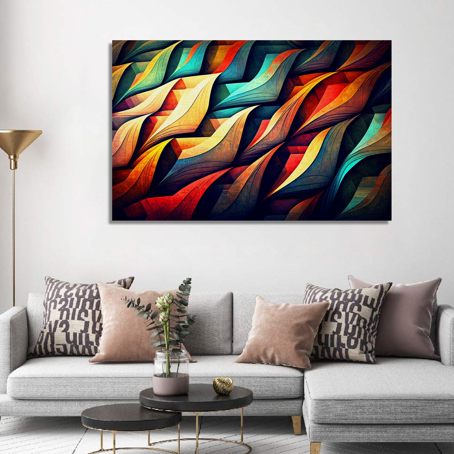 Modern Abstract Art Canvas Painting for Wall Decor-Kotart