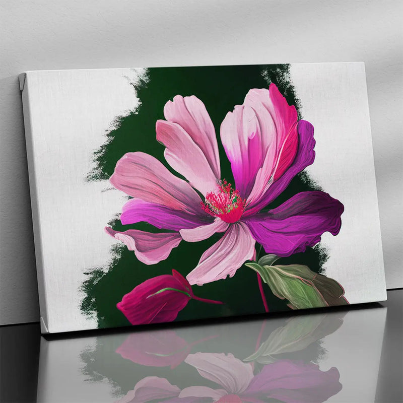 Modern Floral Art Canvas for Wall Decor - Pink-Kotart