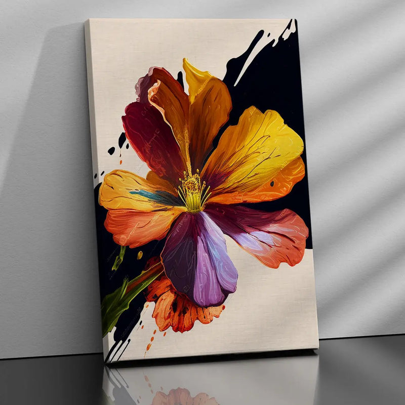 Modern Floral Art Canvas Painting for Wall Decor-Kotart