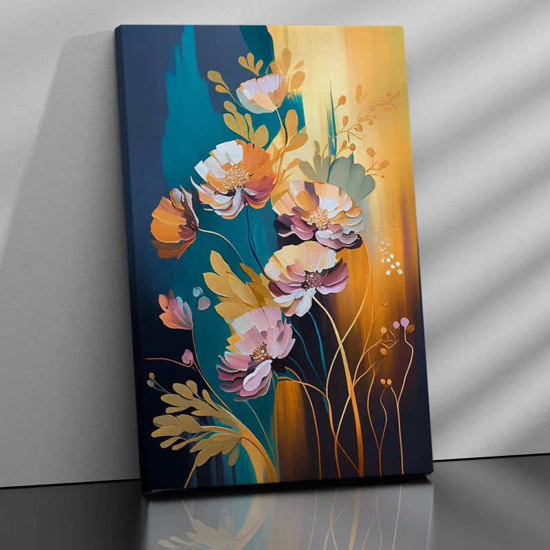 Beautiful Floral Canvas Painting for Living Room Wall Decor-Kotart