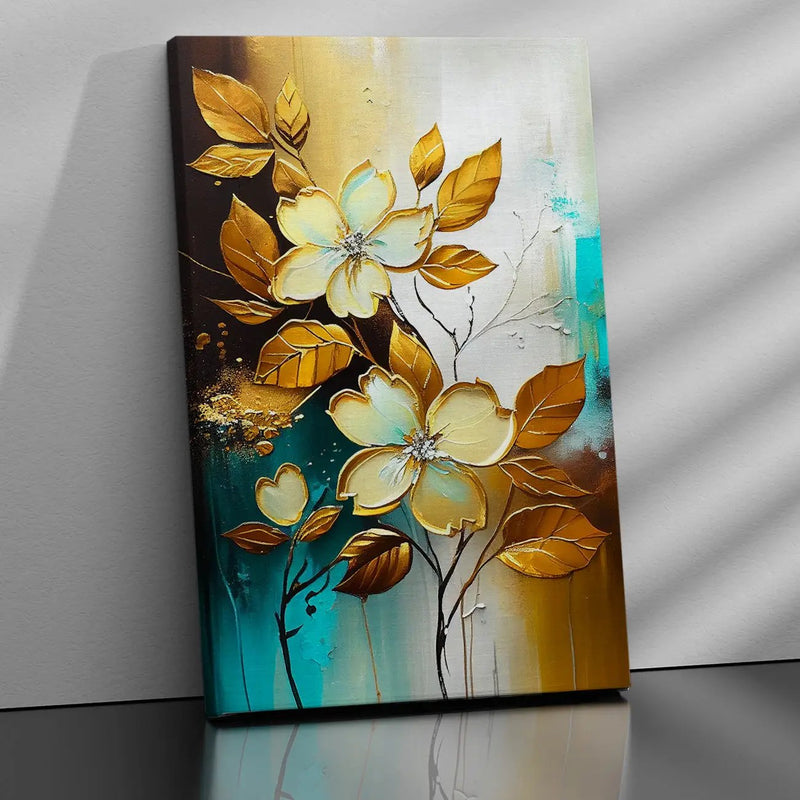 Vibrant Beautiful Floral Canvas Painting for Living Room Wall Decor-Kotart