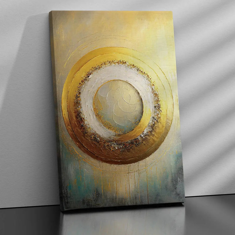 Modern Art Golden Canvas Painting - Classy Abstract Art Canvas for Living Room Wall Decor-Kotart