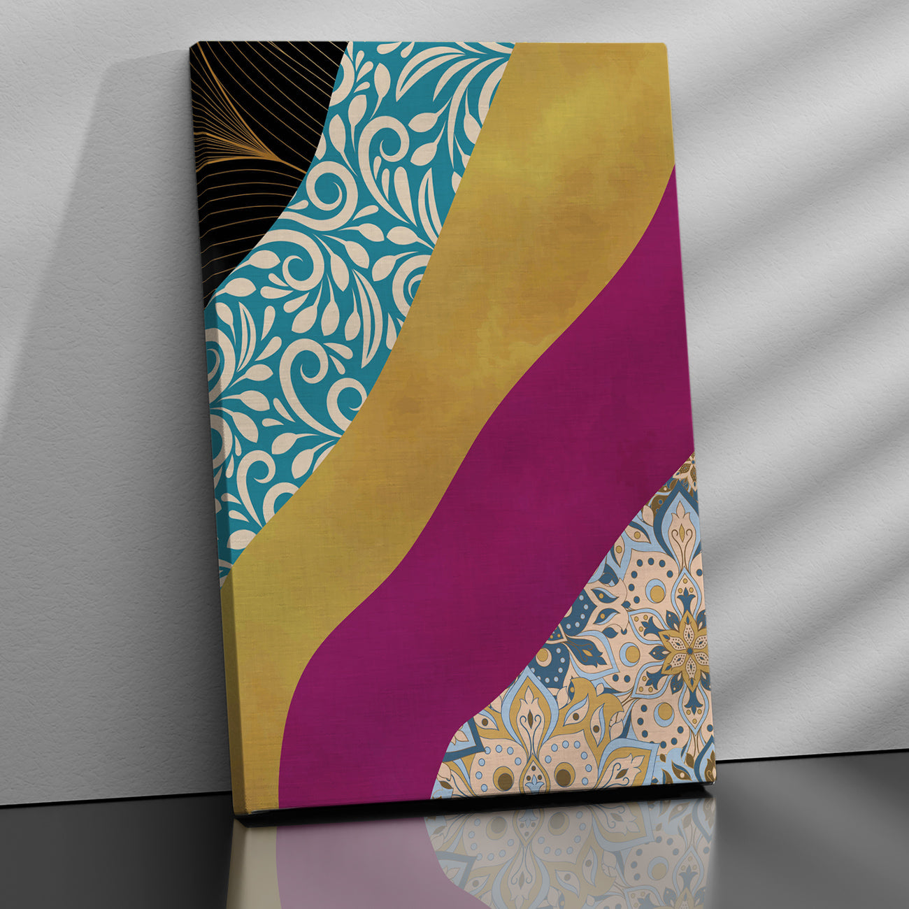 Vibrant Abstract Art Canvas - Modern Canvas Painting for Living Room Wall Decor-Kotart