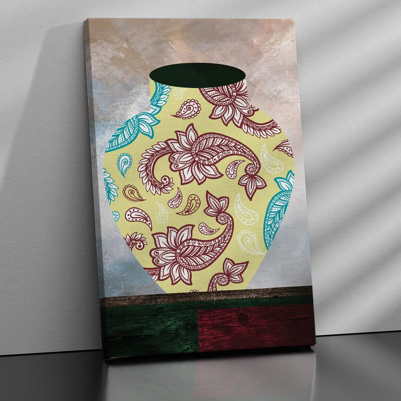 Vibrant Canvas Painting - Beautiful Vases Art Canvas for Wall Decor-Kotart