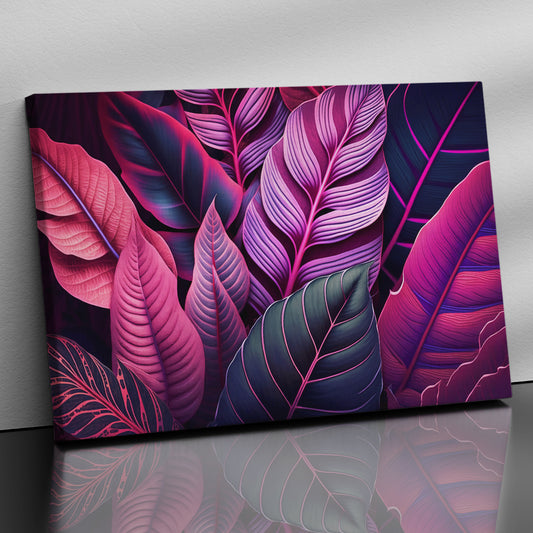 Nature Inspired Canvas Painting for Wall Decor - Abstract Nature Art Pink Canvas Paintings for Living Room Bedroom Decoration-Kotart