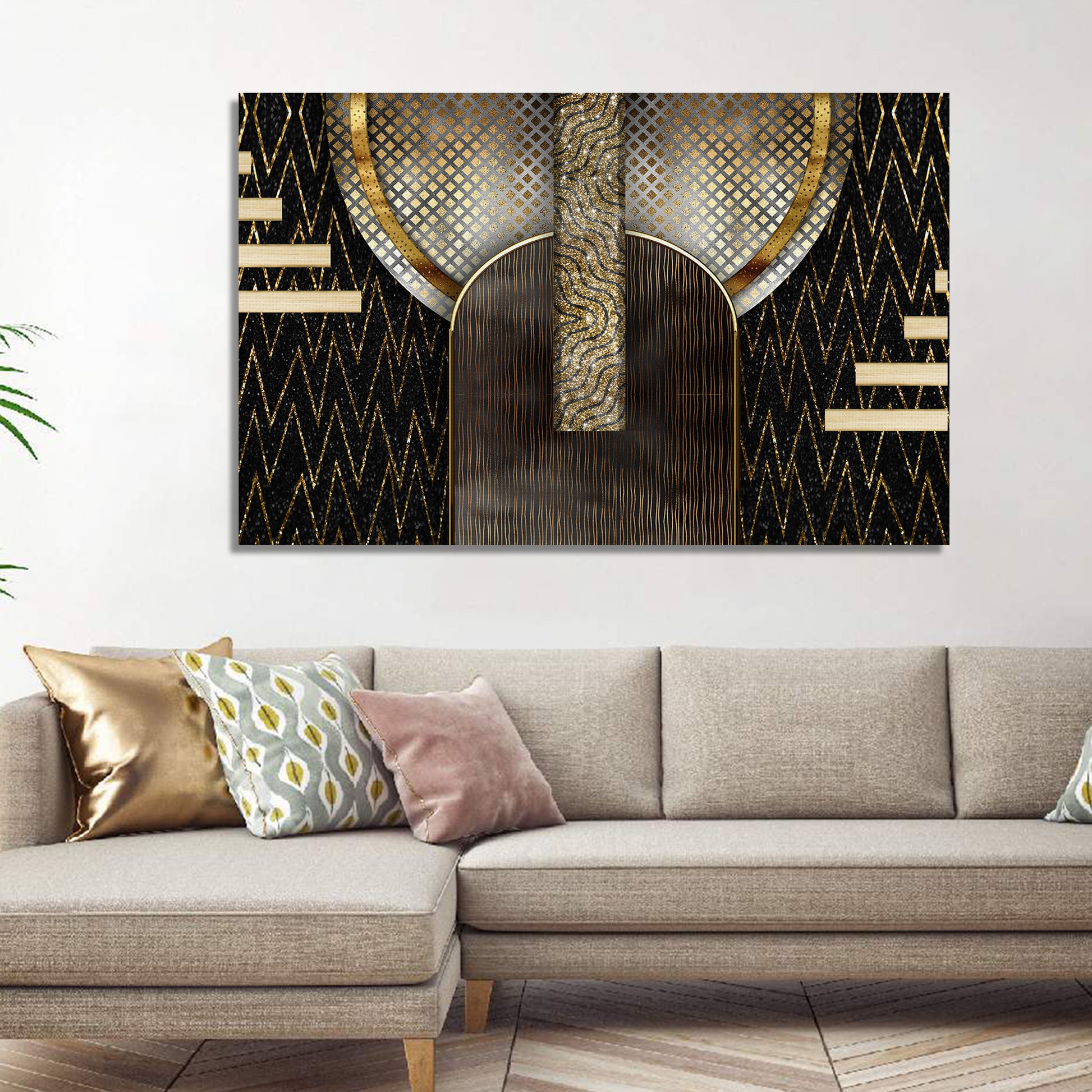 Modern Abstract Art Painting for Living Room Wall Decor-Kotart