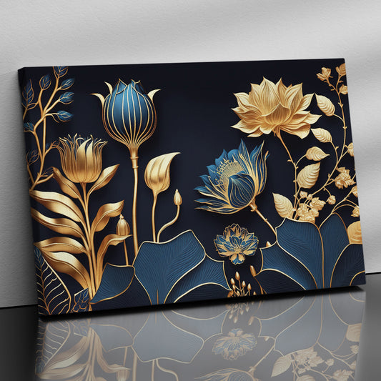 Contemporary Canvas Paintings for Bedroom Wall Art - Beautiful Floral Art Canvas Painting for Living Room Wall Decor-Kotart