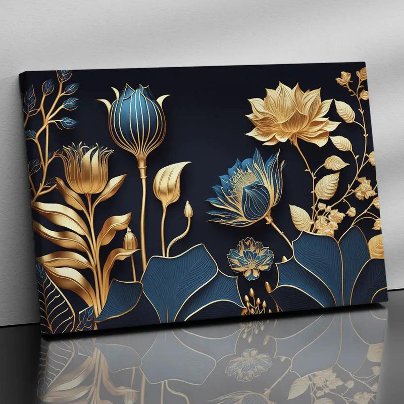 Contemporary Canvas Paintings for Bedroom Wall Art - Beautiful Floral Art Canvas Painting for Living Room Wall Decor-Kotart
