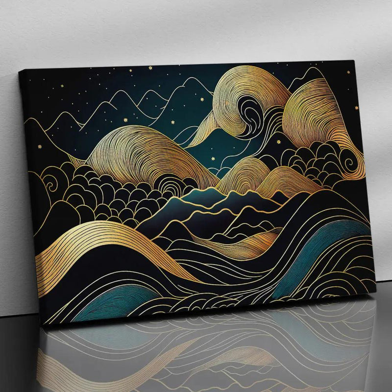 Abstract Floral Art Purple Canvas Paintings for Stylish Living Room Decor - Nature Inspired Leaf Canvas Painting-Kotart