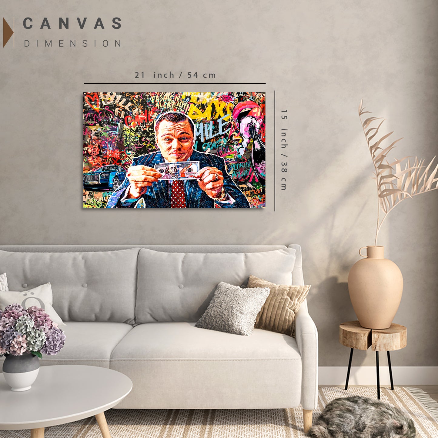 Leonardo DiCaprio Canvas Paintings | Iconic Hollywood Art Collection for Living Room Bedroom Wall Decoration-Kotart