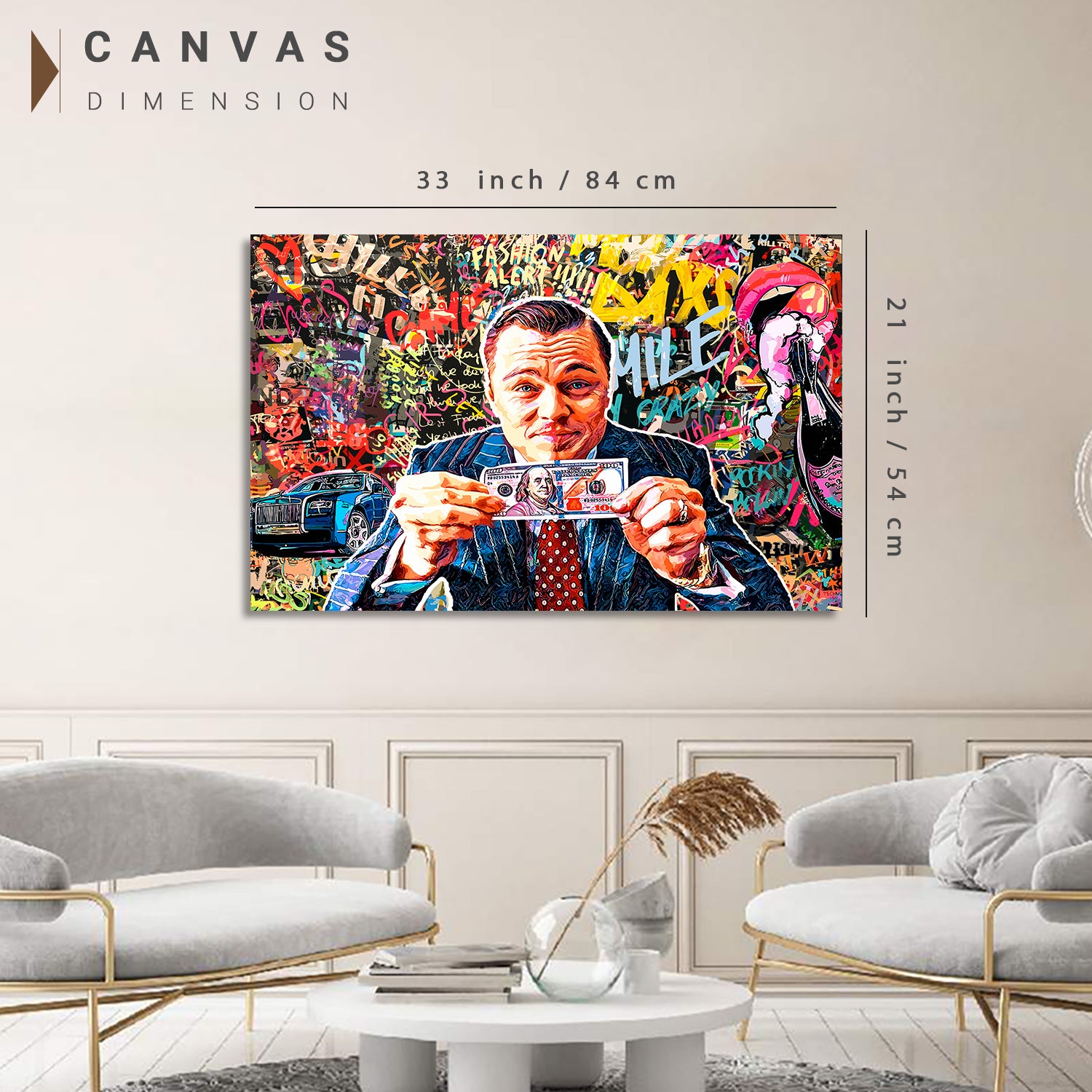 Leonardo DiCaprio Canvas Paintings | Iconic Hollywood Art Collection for Living Room Bedroom Wall Decoration-Kotart